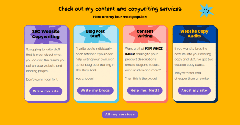 website copywriting services